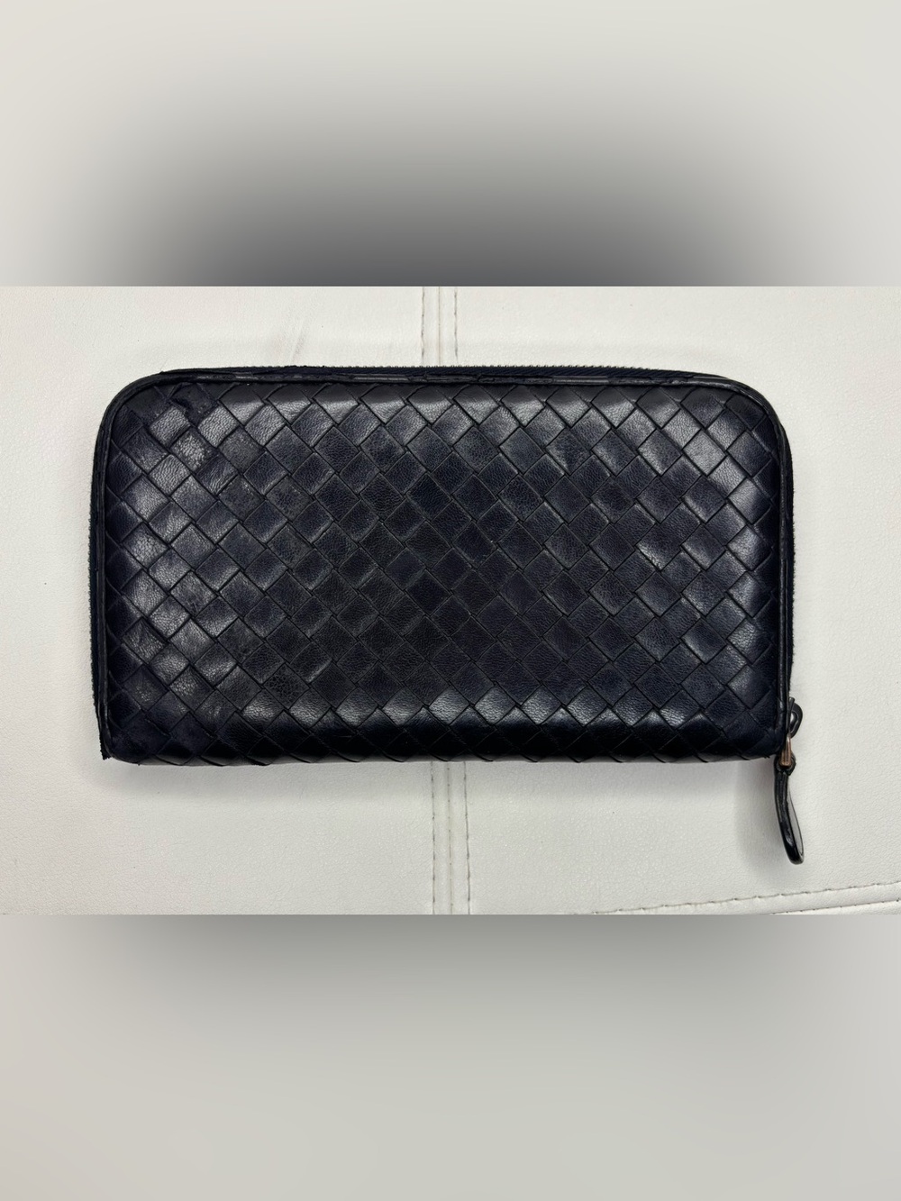 Bottega Veneta Intrecciato Zip-Around Long Wallet